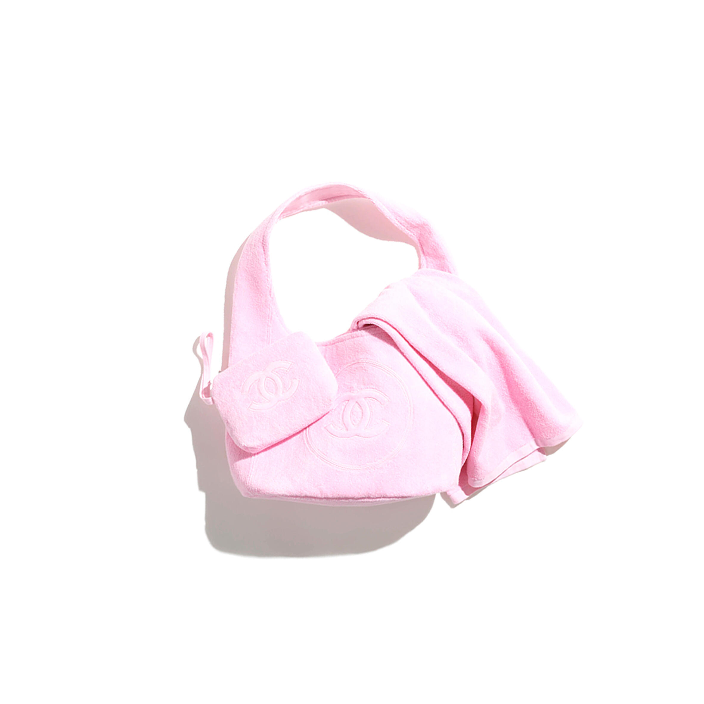 CHANEL COCO BEACH 2025 COLLECTION BEACHWEAR SET COTTON PINK AAA938 B20128 (58*38*20cm)